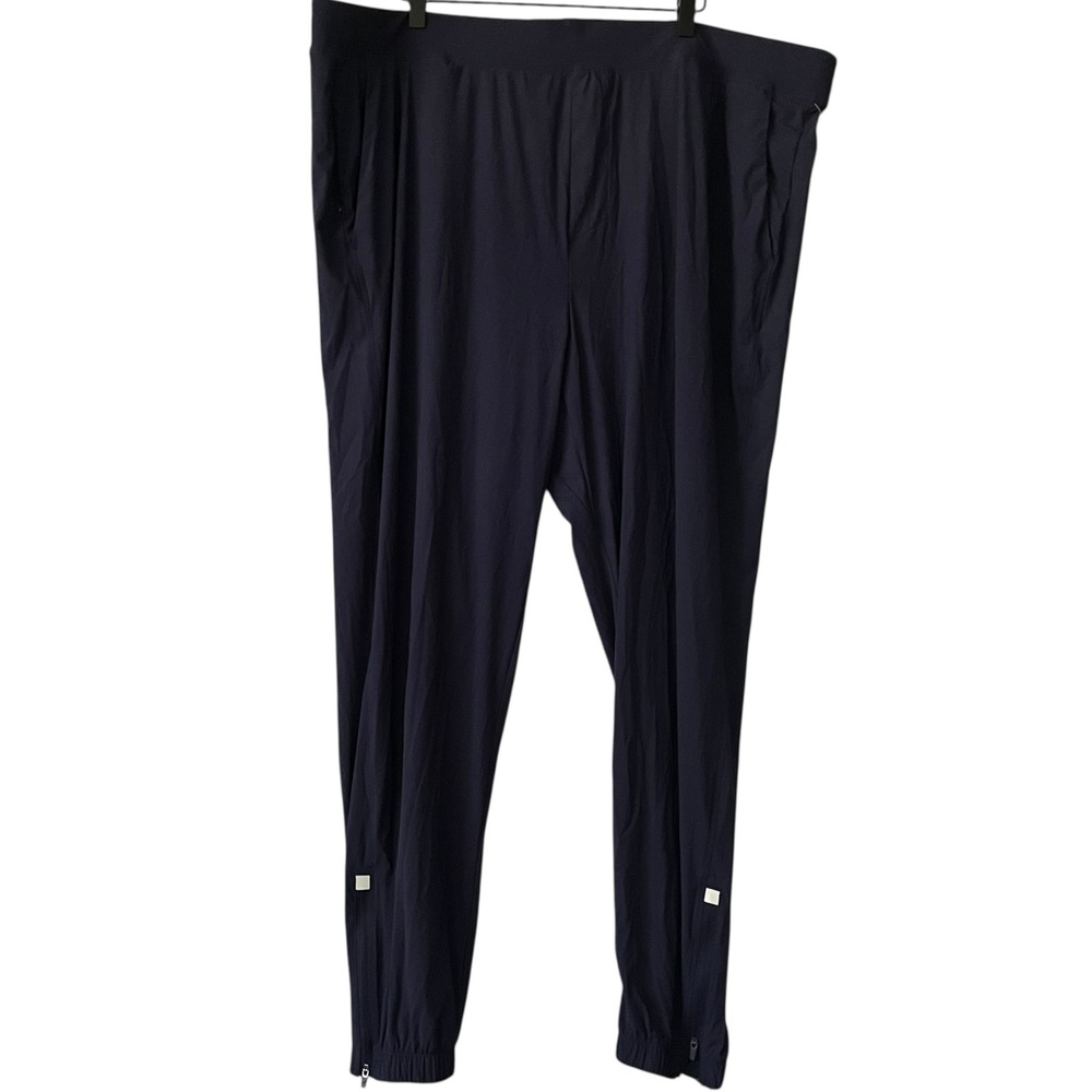 All in Motion XXL Mens Run Pant Dark Blue 4-Way Stretch Moisture Wicking‎